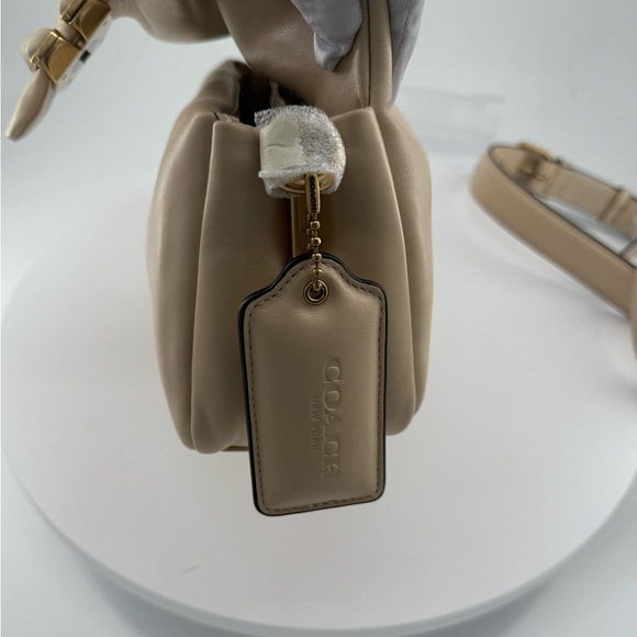 Coach Pillow Tabby 26 Shoulder Bag With Plush Padded Nappa Leather Cream NWT - Picture 13 of 17